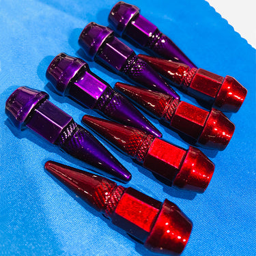 4 Pc Air Valve Stems Spike Cap - Powder Coated - Various Colors
